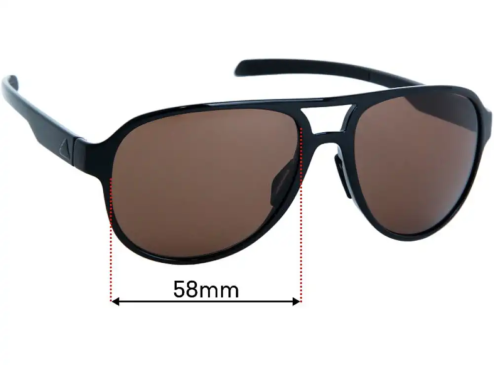 Sunglass Fix Ersatzgläser für Adidas AD33 Pacyr - 58mm Wide Sunglass Fix Ersatzgläser für Adidas AD33 Pacyr - 58mm Wide