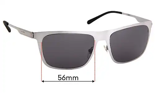 Sunglass Fix Ersatzgläser für Arnette Back Side AN3076 - 56mm Wide Arnette Back Side AN3076 Ersatzlinsen 56mm wide