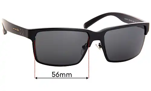 Sunglass Fix Ersatzgläser für Arnette Silentio 4250 - 56mm Wide Arnette Silentio 4250 Ersatzlinsen 56mm wide