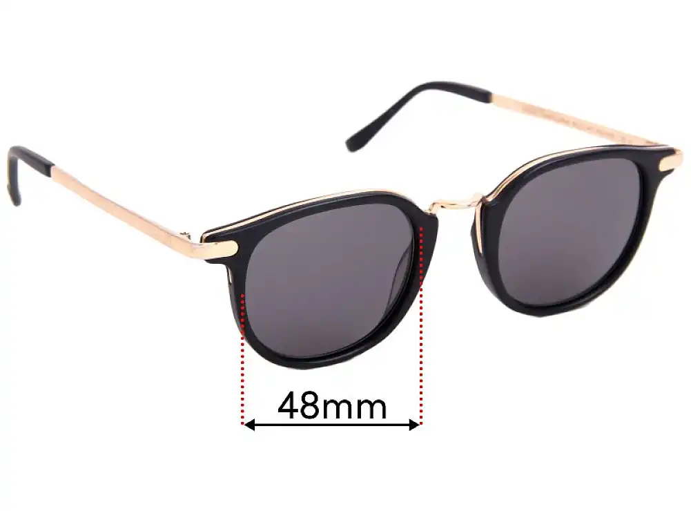 Sunglass Fix Ersatzgläser für Bailey Nelson Eddie - 48mm Wide Sunglass Fix Ersatzgläser für Bailey Nelson Eddie - 48mm Wide
