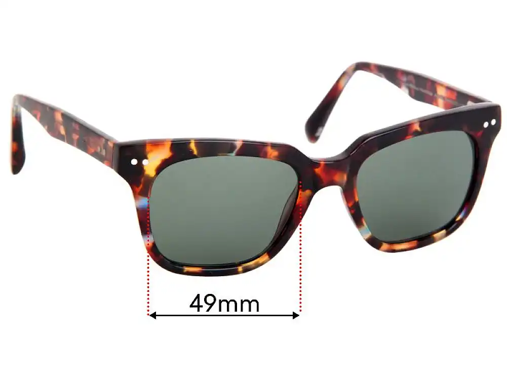 Sunglass Fix Ersatzgläser für Bailey Nelson Wallace - 49mm Wide Sunglass Fix Ersatzgläser für Bailey Nelson Wallace - 49mm Wide