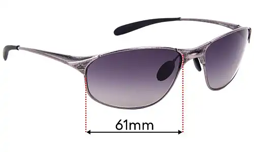 Sunglass Fix Ersatzgläser für Bolle Aftermath - 61mm Wide Bolle Aftermath Ersatzgläser 61mm wide