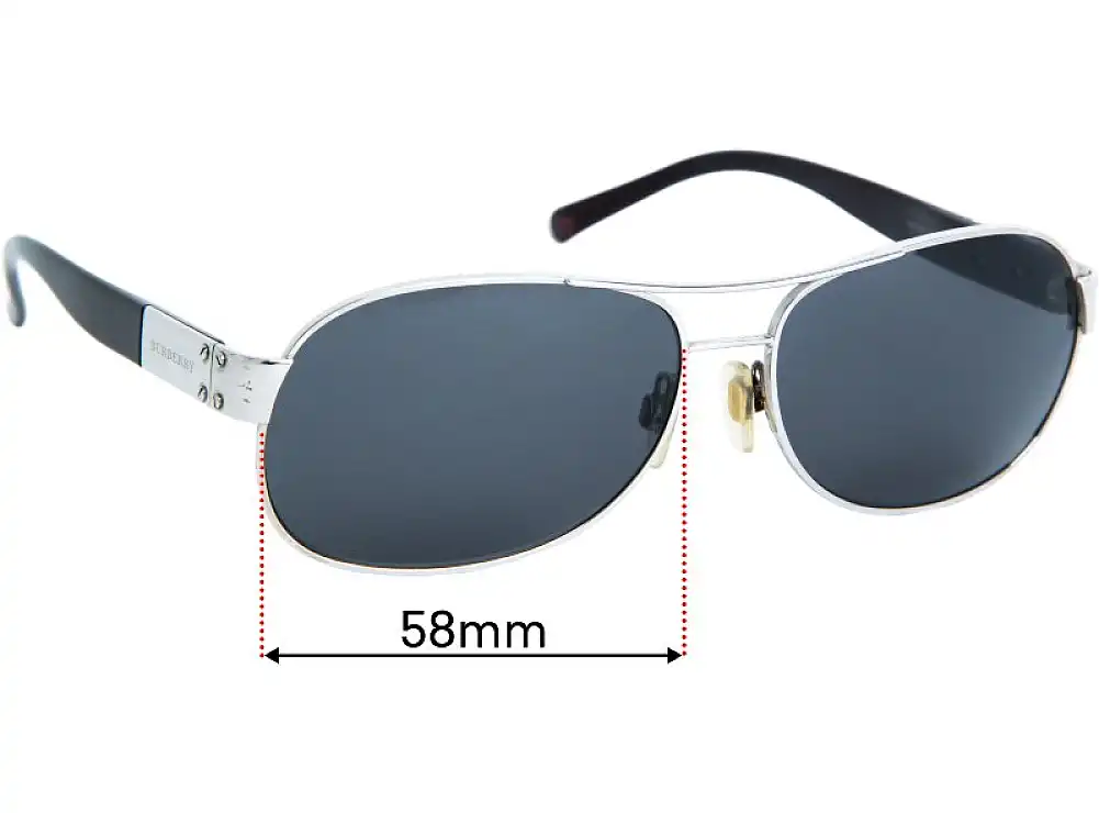 Sunglass Fix Ersatzgläser für Burberry B 3021 - 58mm Wide Sunglass Fix Ersatzgläser für Burberry B 3021 - 58mm Wide
