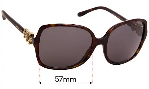 Sunglass Fix Ersatzgläser für Bvlgari 8120-B - 57mm Wide Sunglass Fix Ersatzgläser für Bvlgari 8120-B - 57mm Wide