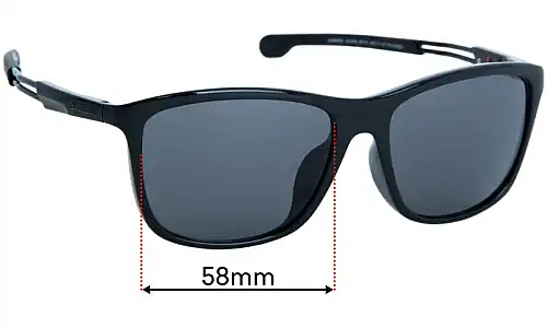 Sunglass Fix Ersatzgläser für Carrera 4015/FS - 58mm Wide Carrera 4015/FS Ersatzlinsen 58mm wide