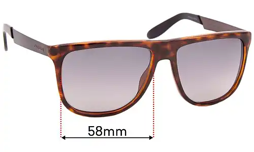 Sunglass Fix Ersatzgläser für Carrera 5013/S - 58mm Wide Carrera 5013/S Ersatzlinsen 58mm wide