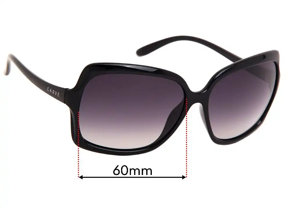 Sunglass Fix Ersatzgläser für Carve Grace - 60mm Wide Sunglass Fix Ersatzgläser für Carve Grace - 60mm Wide