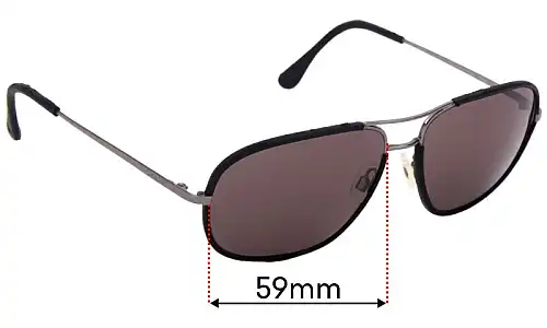 Sunglass Fix Ersatzgläser für Chanel 4162-Q - 59mm Wide Sunglass Fix Ersatzgläser für Chanel 4162-Q - 59mm Wide