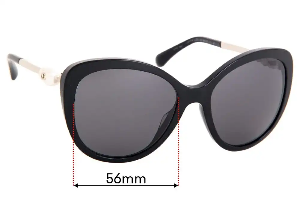 Sunglass Fix Ersatzgläser für Chanel 5338-H-A - 56mm Wide Sunglass Fix Ersatzgläser für Chanel 5338-H-A - 56mm Wide