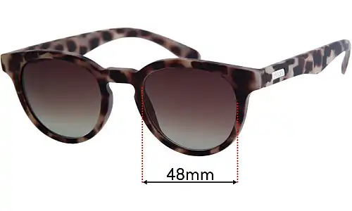 Sunglass Fix Ersatzgläser für Childe Fennel - 48mm Wide Childe Fennel Ersatzlinsen 48mm wide