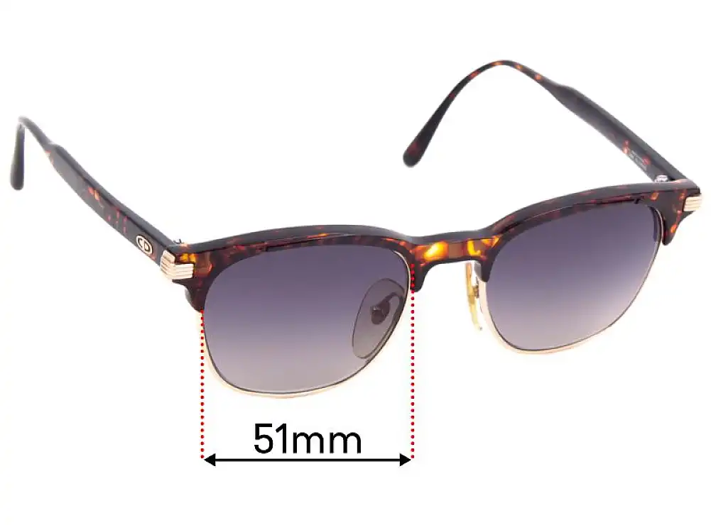Sunglass Fix Ersatzgläser für Christian Dior 2664 - 51mm Wide Sunglass Fix Ersatzgläser für Christian Dior 2664 - 51mm Wide