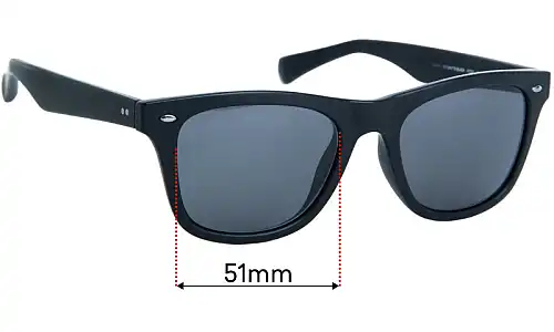 Sunglass Fix Ersatzgläser für Cole Haan CH6061 - 51mm Wide Sunglass Fix Ersatzgläser für Cole Haan CH6061 - 51mm Wide