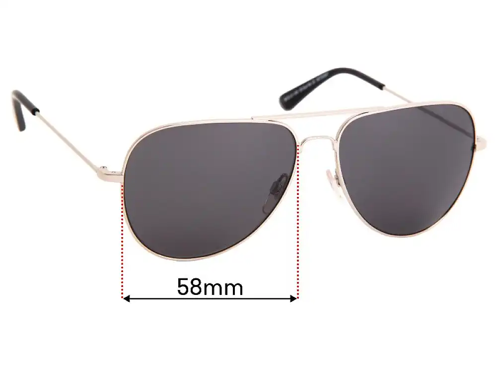Sunglass Fix Ersatzgläser für Country Road CR Sun Rx 33 - 58mm Wide Sunglass Fix Ersatzgläser für Country Road CR Sun Rx 33 - 58mm Wide
