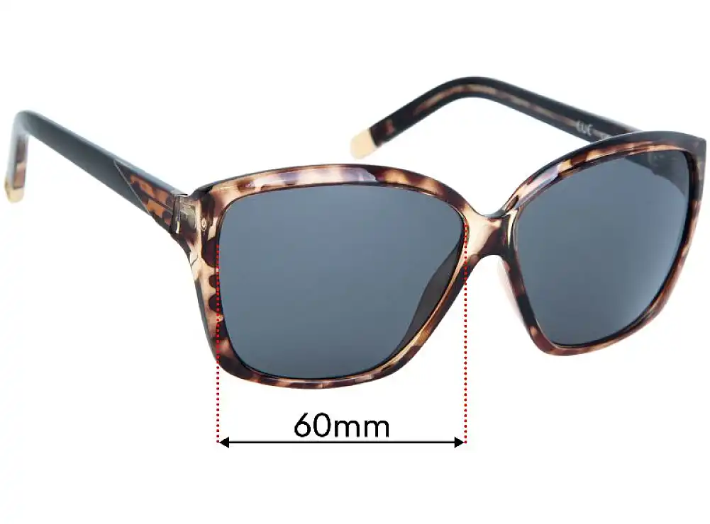 Sunglass Fix Ersatzgläser für Cue Jill - 60mm Wide Sunglass Fix Ersatzgläser für Cue Jill - 60mm Wide