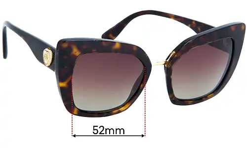 Sunglass Fix Ersatzgläser für Dolce & Gabbana DG4359 - 52mm Wide Sunglass Fix Ersatzgläser für Dolce & Gabbana DG4359 - 52mm Wide