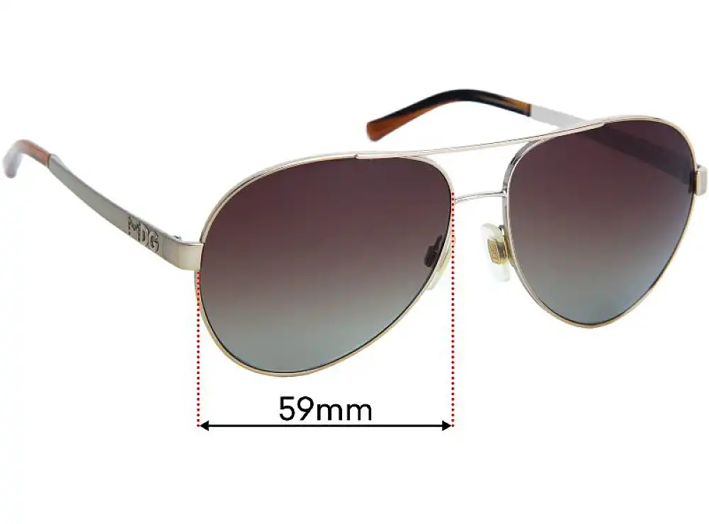 Sunglass Fix Ersatzgläser für Dolce & Gabbana DG2095 Madonna - 59mm Wide Sunglass Fix Ersatzgläser für Dolce & Gabbana DG2095 Madonna - 59mm Wide