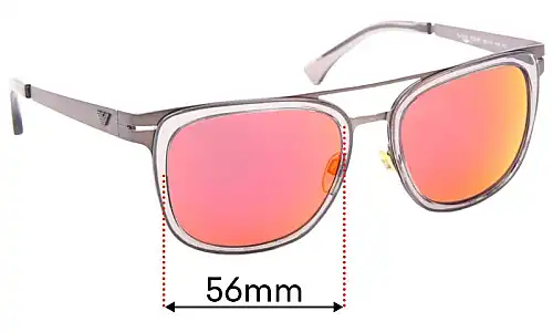 Sunglass Fix Ersatzgläser für Emporio Armani EA2030 - 56mm Wide Sunglass Fix Ersatzgläser für Emporio Armani EA2030 - 56mm Wide