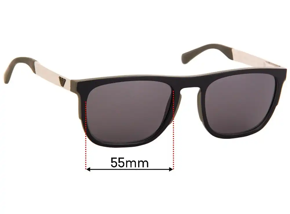 Sunglass Fix Ersatzgläser für Emporio Armani EA4114 - 55mm Wide Sunglass Fix Ersatzgläser für Emporio Armani EA4114 - 55mm Wide