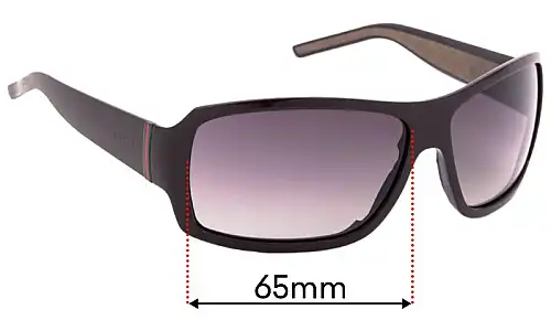 Sunglass Fix Ersatzgläser für Gucci GG1012/S - 65mm Wide Gucci GG1012/S Ersatzlinsen 65mm wide