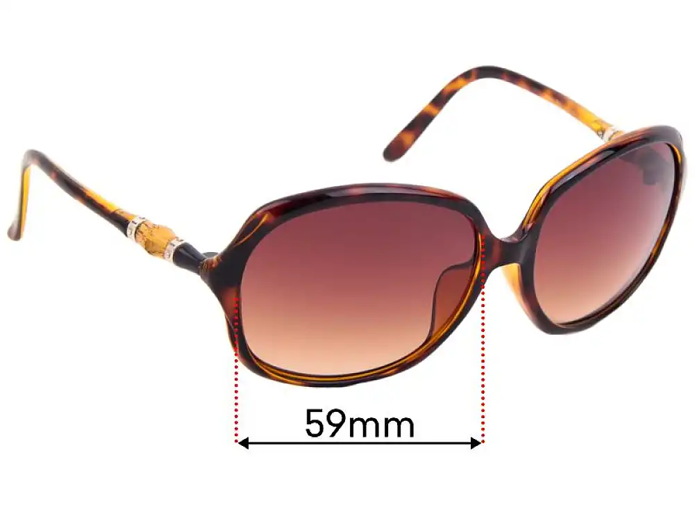 Sunglass Fix Ersatzgläser für Gucci GG3145/F/S - 59mm Wide Sunglass Fix Ersatzgläser für Gucci GG3145/F/S - 59mm Wide
