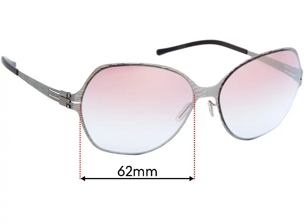 Sunglass Fix Ersatzgläser für IC! Berlin Sauvage Tres Chic - 62mm Wide Sunglass Fix Ersatzgläser für IC! Berlin Sauvage Tres Chic - 62mm Wide