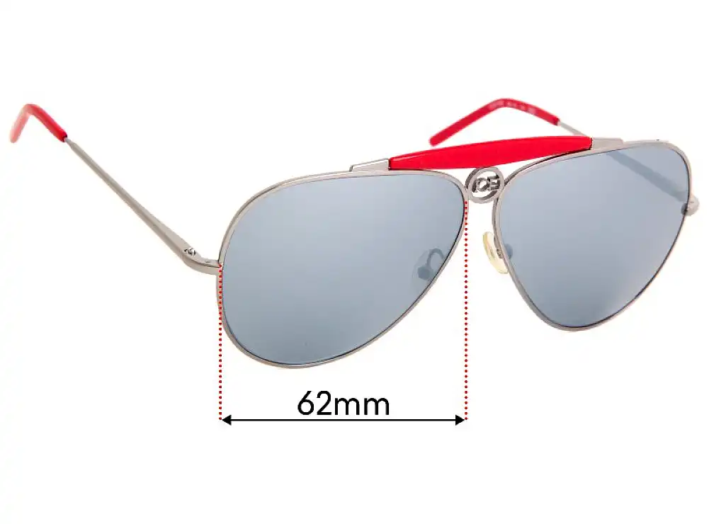 Sunglass Fix Ersatzgläser für Iceberg IC51106 - 62mm Wide Sunglass Fix Ersatzgläser für Iceberg IC51106 - 62mm Wide