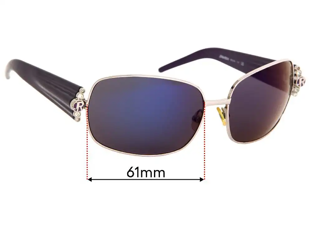 Sunglass Fix Ersatzgläser für John Richmond JR64804 - 61mm Wide Sunglass Fix Ersatzgläser für John Richmond JR64804 - 61mm Wide