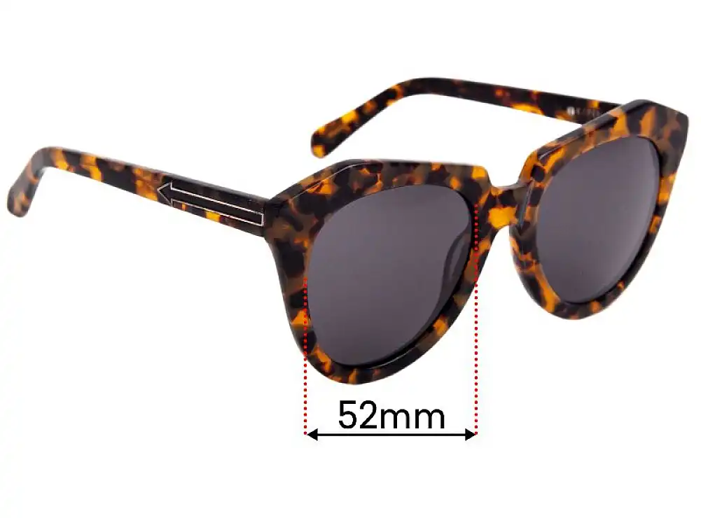 Sunglass Fix Ersatzgläser für Karen Walker Number One - 52mm Wide Sunglass Fix Ersatzgläser für Karen Walker Number One - 52mm Wide