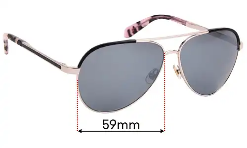 Sunglass Fix Ersatzgläser für Kate Spade Amarissa/S - 59mm Wide Sunglass Fix Ersatzgläser für Kate Spade Amarissa/S - 59mm Wide