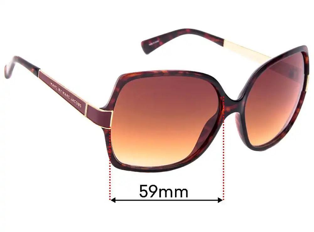 Sunglass Fix Ersatzgläser für Marc by Marc Jacobs MMJ 122/S - 59mm Wide Sunglass Fix Ersatzgläser für Marc by Marc Jacobs MMJ 122/S - 59mm Wide