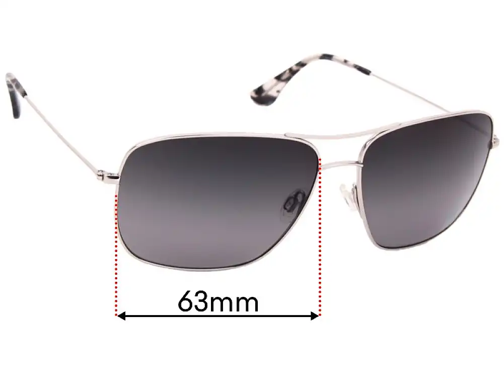 Sunglass Fix Ersatzgläser für Maui Jim MJ774 Cook Pines - 63mm Wide Sunglass Fix Ersatzgläser für Maui Jim MJ774 Cook Pines - 63mm Wide