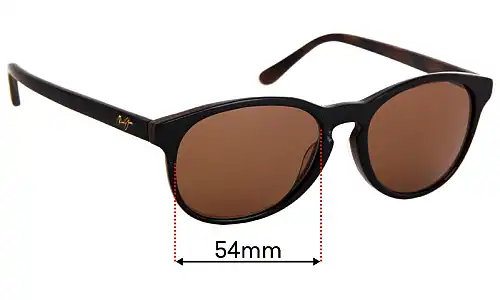 Sunglass Fix Ersatzgläser für Maui Jim MJ238 Pau Hana - 54mm Wide Sunglass Fix Ersatzgläser für Maui Jim MJ238 Pau Hana - 54mm Wide