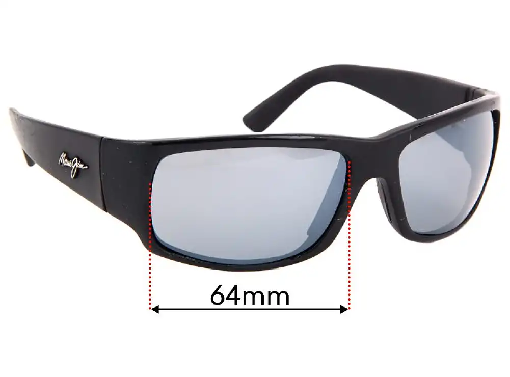 Sunglass Fix Ersatzgläser für Maui Jim MJ266 World Cup - 64mm Wide Sunglass Fix Ersatzgläser für Maui Jim MJ266 World Cup - 64mm Wide