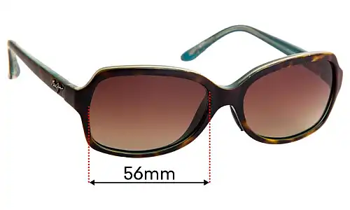 Sunglass Fix Ersatzgläser für Maui Jim MJ700 Cloud Break - 56mm Wide Maui Jim MJ700 Cloud Break Ersatzlinsen 56mm wide