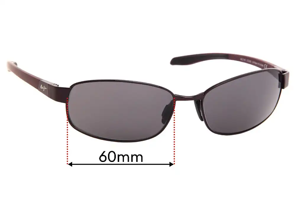 Sunglass Fix Ersatzgläser für Maui Jim MJ741 Salt Air - 60mm Wide Sunglass Fix Ersatzgläser für Maui Jim MJ741 Salt Air - 60mm Wide