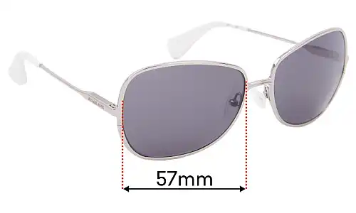 Sunglass Fix Ersatzgläser für Michael Kors MKS122 - 57mm Wide Sunglass Fix Ersatzgläser für Michael Kors MKS122 - 57mm Wide