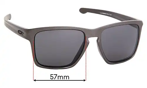 Sunglass Fix Ersatzgläser für Oakley Sliver XL OO9346 (Asian Fit) - 57mm Wide Oakley Sliver XL OO9346 (Asian Fit) Ersatzlinsen 57mm wide