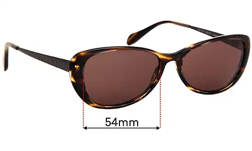 Sunglass Fix Ersatzgläser für Oliver Peoples OV5112S Lucelle - 54mm Wide Oliver Peoples OV5112S Lucelle Ersatzlinsen 54mm wide