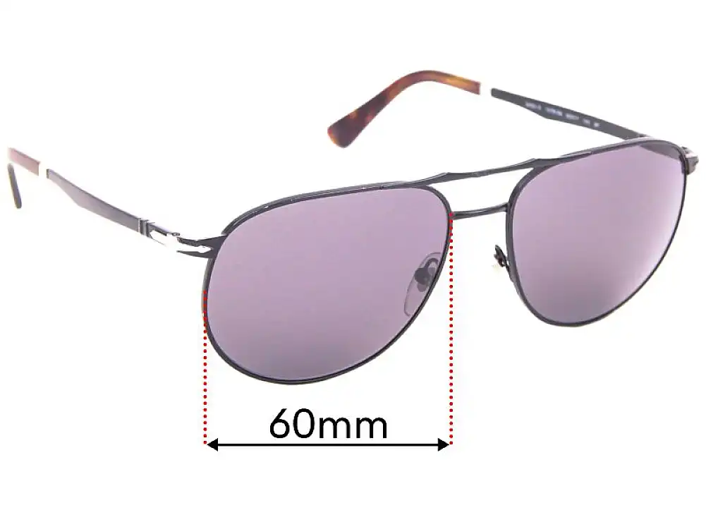 Sunglass Fix Ersatzgläser für Persol 2455-S - 60mm Wide Sunglass Fix Ersatzgläser für Persol 2455-S - 60mm Wide