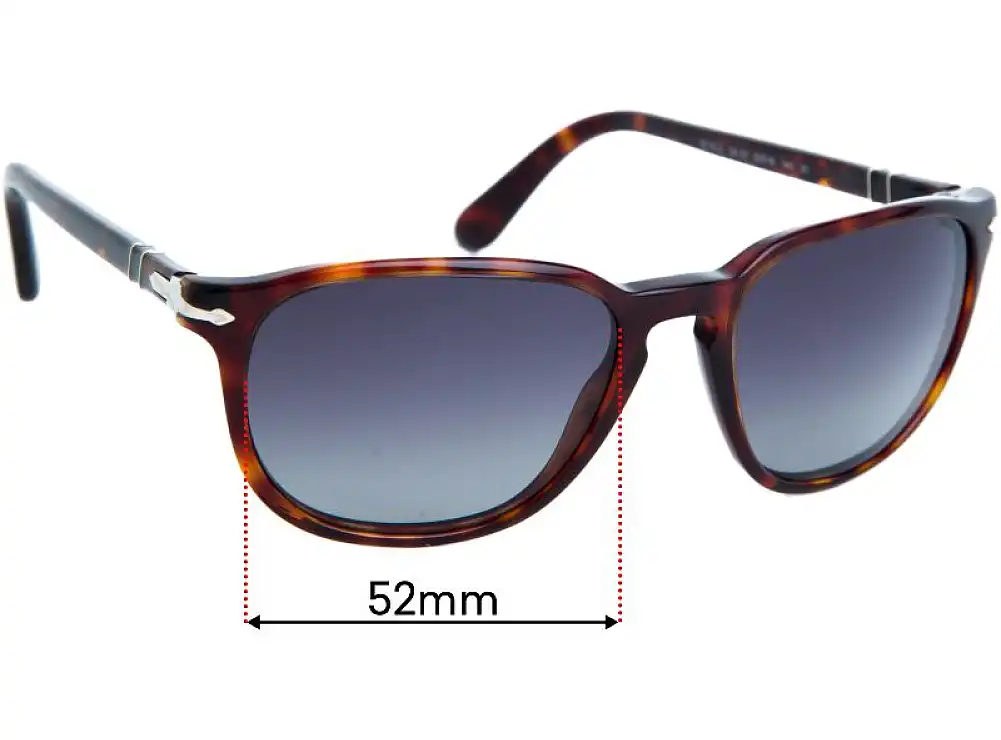 Sunglass Fix Ersatzgläser für Persol 3019-S - 52mm Wide Sunglass Fix Ersatzgläser für Persol 3019-S - 52mm Wide