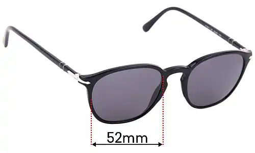 Sunglass Fix Ersatzgläser für Persol 3178-V - 52mm Wide Persol 3178-V Ersatzlinsen 52mm wide