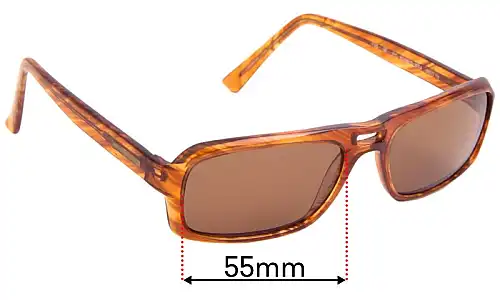 Sunglass Fix Ersatzgläser für Pierre Cardin PC6086/S - 55mm Wide Pierre Cardin PC6086/S Ersatzlinsen 55mm wide