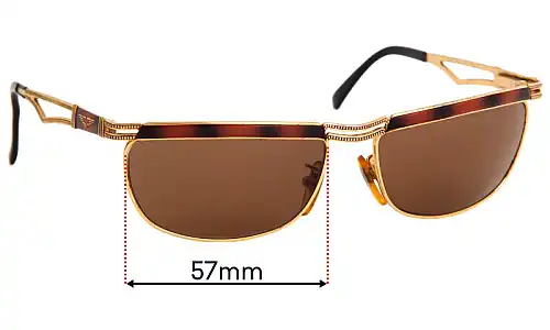 Sunglass Fix Ersatzgläser für Police 2177 - 57mm Wide Police 2177 Ersatzlinsen 57mm wide
