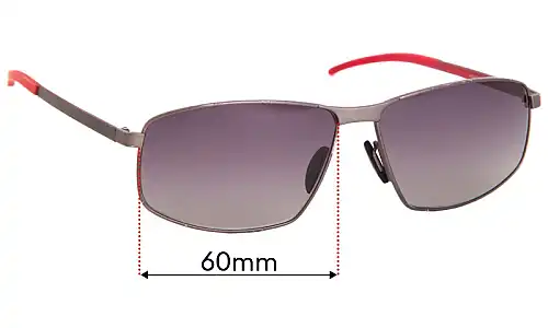 Sunglass Fix Ersatzgläser für Porsche P 8652 - 60mm Wide Sunglass Fix Ersatzgläser für Porsche P 8652 - 60mm Wide