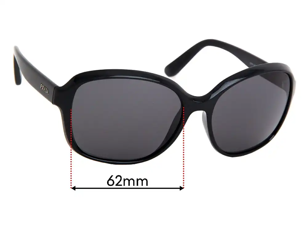 Sunglass Fix Ersatzgläser für Prada SPR18Q - 62mm Wide Sunglass Fix Ersatzgläser für Prada SPR18Q - 62mm Wide