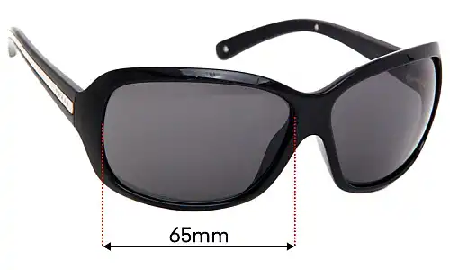 Sunglass Fix Ersatzgläser für Prada SPR20I - 65mm Wide Prada SPR20I Ersatzlinsen 65mm wide