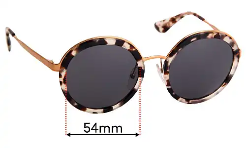 Sunglass Fix Ersatzgläser für Prada SPR50T - 54mm Wide Sunglass Fix Ersatzgläser für Prada SPR50T - 54mm Wide