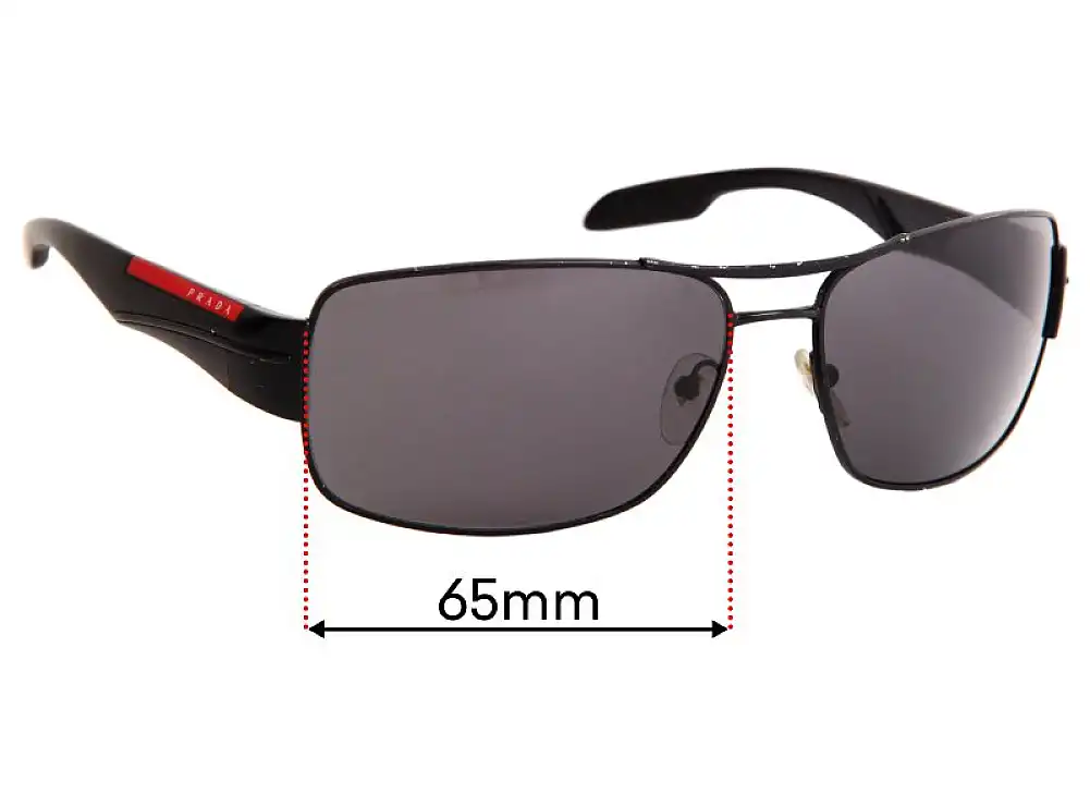 Sunglass Fix Ersatzgläser für Prada SPS53N - 65mm Wide Sunglass Fix Ersatzgläser für Prada SPS53N - 65mm Wide