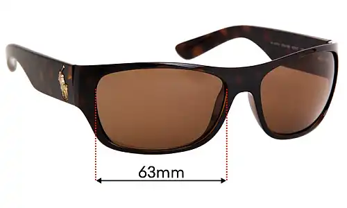 Sunglass Fix Ersatzgläser für Ralph Lauren PH 4074 - 63mm Wide Ralph Lauren PH 4074 Ersatzlinsen 63mm wide