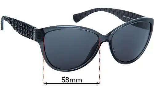 Sunglass Fix Ersatzgläser für Polo RA 5176 - 58mm Wide Polo RA 5176 Ersatzlinsen 58mm wide
